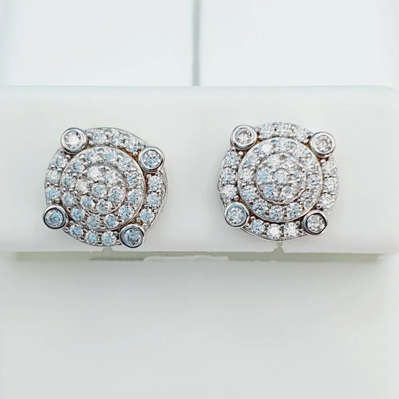 925 Sterling Silver Cubic Zirconia Earrings, U19254780 - Picture 5 of 11